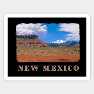 New Mexico, USA - Scenic Southwestern Red Rocks, Blue Sky nature, landscape Sticker